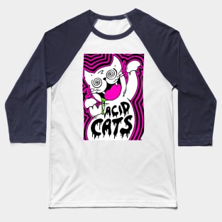 Acid cats - Catsondrugs.com - Techno, rave, edm, festival, techno, trippy, music, 90s rave, psychedelic, party, trance, rave music, rave krispies, rave flyer T-Shirt Baseball T-Shirt